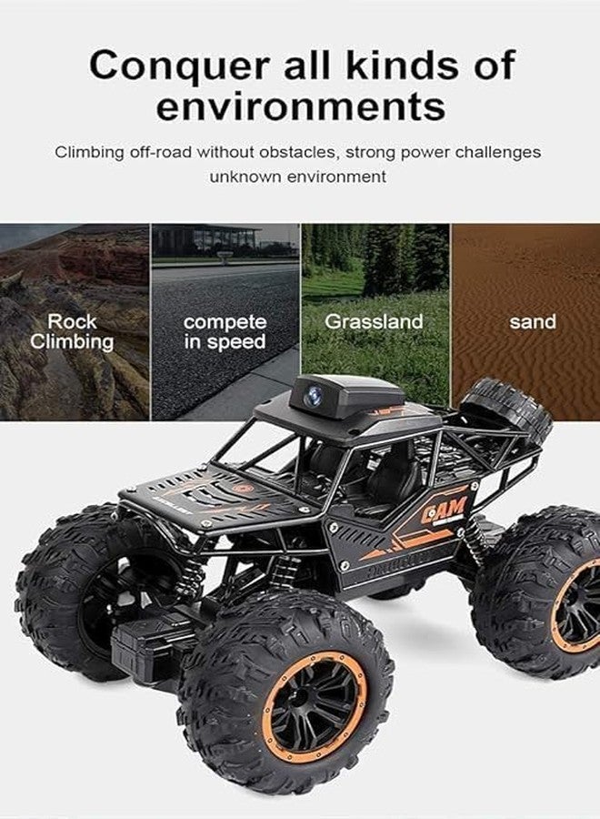 VIKINGS Remote Control Car Rc Cars with 720P Hd FPV WiFi Camera, 2.4Ghz 1/18 Scale Off-Road Remote Control Truck Monster Trucks for Toddlers Kids Adults, Gift for Boys & Girls Kids Adults Black - Image 5